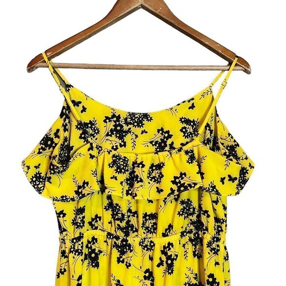 Micheal, Micheal kors yellow and black floral patterned maxi dress - Picture 5 of 9